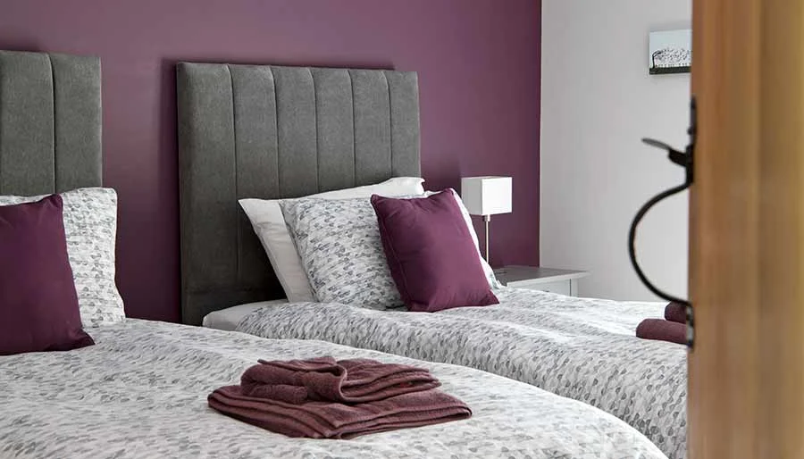 A twin bedroom at Morridge View