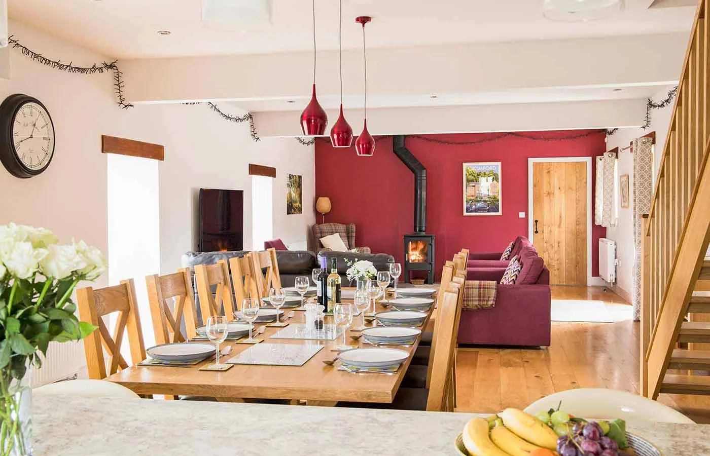 The living room at Morridge View