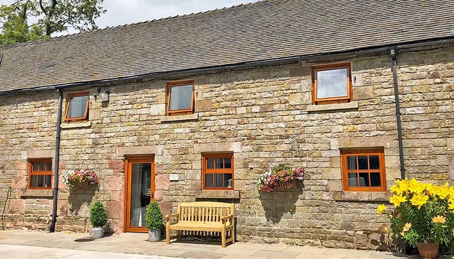 The front of Morridge View, a stone barn conversion