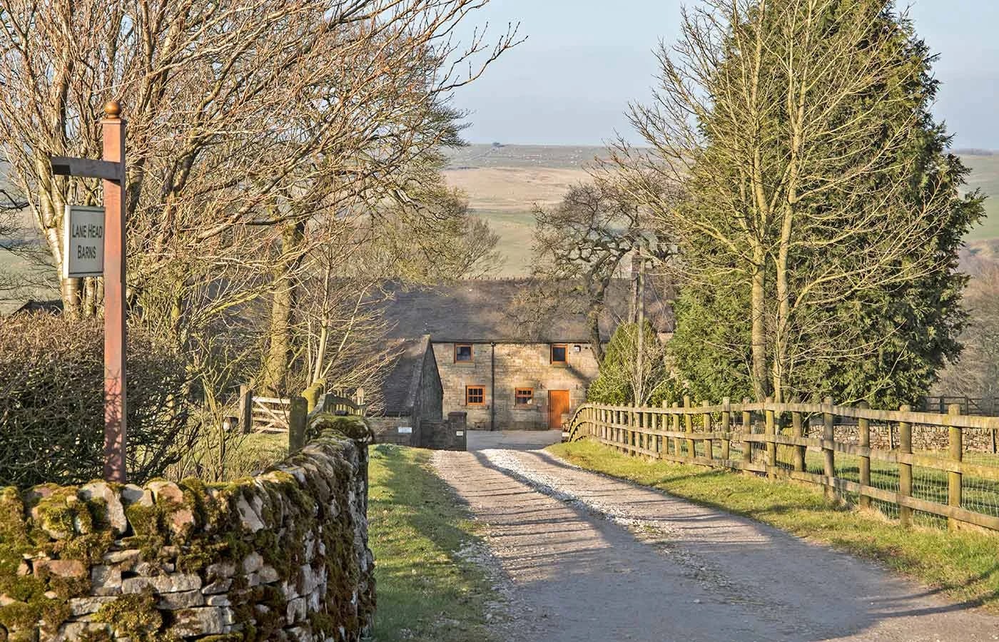 The approach to Morridge View, with parking outside